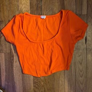 Garage Orange Corset Style Crop Top